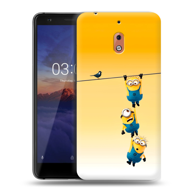Силиконовый чехол на Nokia 2.1 с принтом Миньоны Силиконовый чехол на Nokia 2.1 с принтом Миньоны