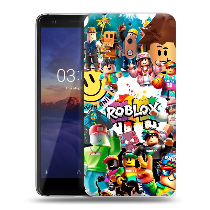 Силиконовый чехол на Nokia 2.1 с принтом Roblox Роблокс Силиконовый чехол на Nokia 2.1 с принтом Roblox Роблокс