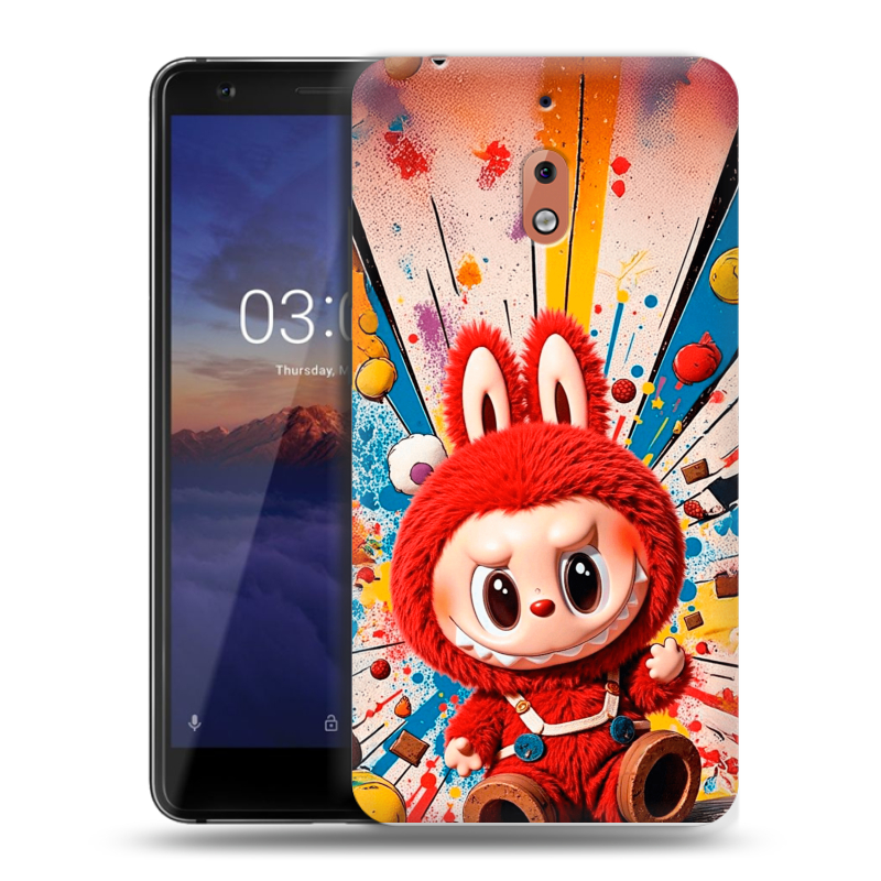Силиконовый чехол на Nokia 2.1 с принтом Labubu Лабубу Силиконовый чехол на Nokia 2.1 с принтом Labubu Лабубу