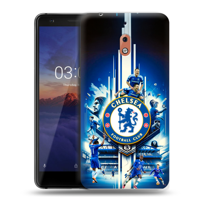 Силиконовый чехол на Nokia 2.1 с принтом Chelsea Челси Силиконовый чехол на Nokia 2.1 с принтом Chelsea Челси
