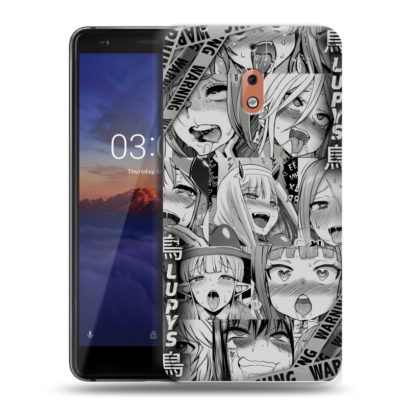 Силиконовый чехол на Nokia 2.1 с принтом Ahegao Ахегао Аниме Силиконовый чехол на Nokia 2.1 с принтом Ahegao Ахегао Аниме
