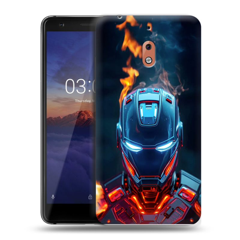 Силиконовый чехол на Nokia 2.1 с принтом IronMan Железный человек Силиконовый чехол на Nokia 2.1 с принтом IronMan Железный человек
