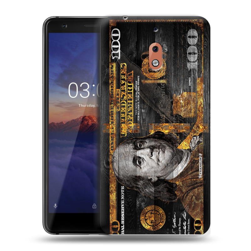 Силиконовый чехол на Nokia 2.1 с принтом Доллар деньги Силиконовый чехол на Nokia 2.1 с принтом Доллар деньги