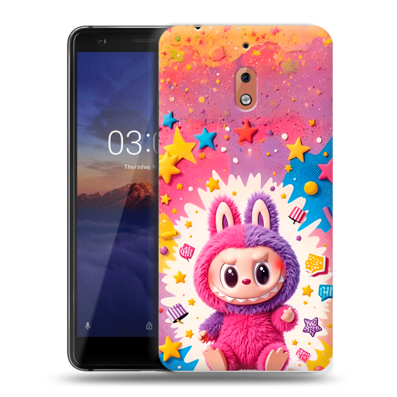 Силиконовый чехол на Nokia 2.1 с принтом Labubu Лабубу Силиконовый чехол на Nokia 2.1 с принтом Labubu Лабубу