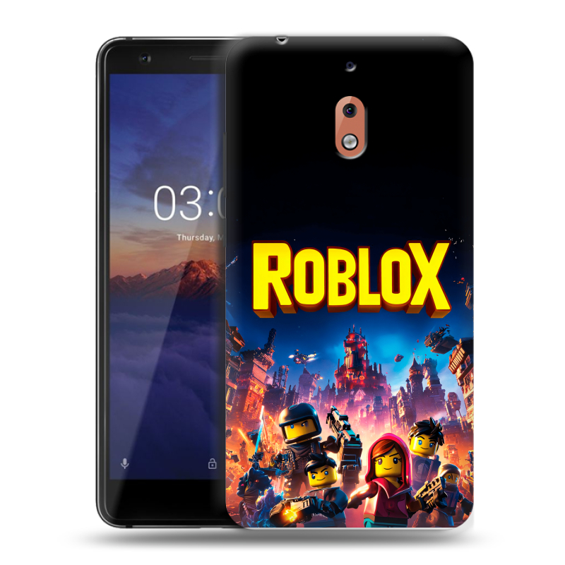 Силиконовый чехол на Nokia 2.1 с принтом Roblox Роблокс Силиконовый чехол на Nokia 2.1 с принтом Roblox Роблокс