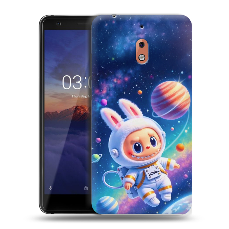Силиконовый чехол на Nokia 2.1 с принтом Labubu Лабубу Силиконовый чехол на Nokia 2.1 с принтом Labubu Лабубу