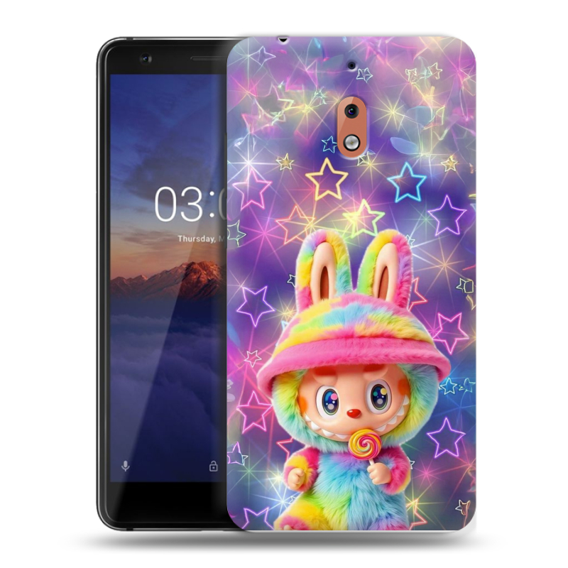 Силиконовый чехол на Nokia 2.1 с принтом Labubu Лабубу Силиконовый чехол на Nokia 2.1 с принтом Labubu Лабубу