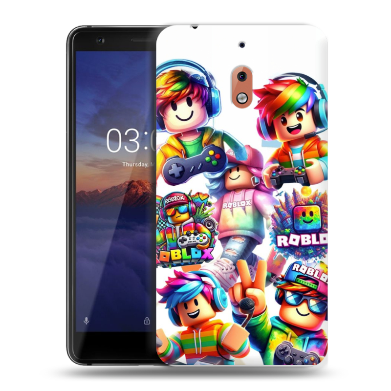 Силиконовый чехол на Nokia 2.1 с принтом Roblox Роблокс Силиконовый чехол на Nokia 2.1 с принтом Roblox Роблокс