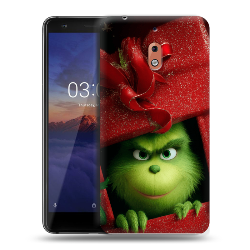Силиконовый чехол на Nokia 2.1 с принтом Новый год Силиконовый чехол на Nokia 2.1 с принтом Новый год