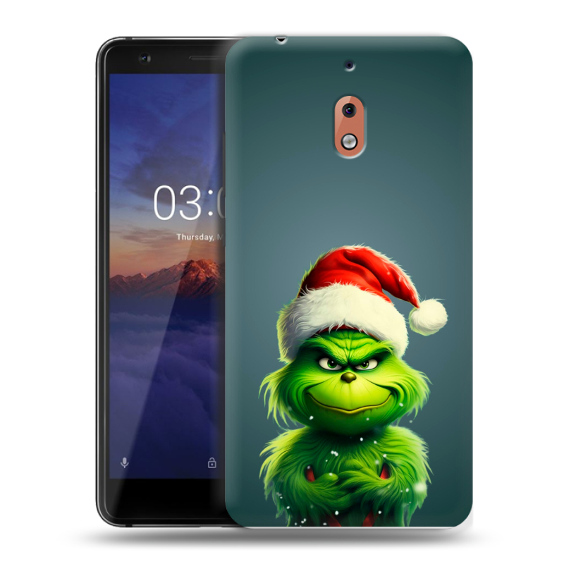 Силиконовый чехол на Nokia 2.1 с принтом Новый год Силиконовый чехол на Nokia 2.1 с принтом Новый год