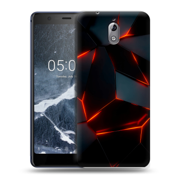 Силиконовый чехол на Nokia 3.1 с принтом Яркие абстракции Силиконовый чехол на Nokia 3.1 с принтом Яркие абстракции