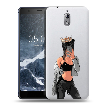 Силиконовый чехол на Nokia 3.1 с принтом Женские принты Силиконовый чехол на Nokia 3.1 с принтом Женские принты