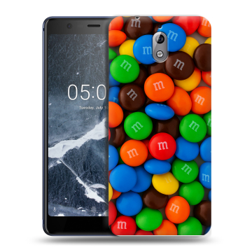 Силиконовый чехол на Nokia 3.1 с принтом Конфеты Силиконовый чехол на Nokia 3.1 с принтом Конфеты