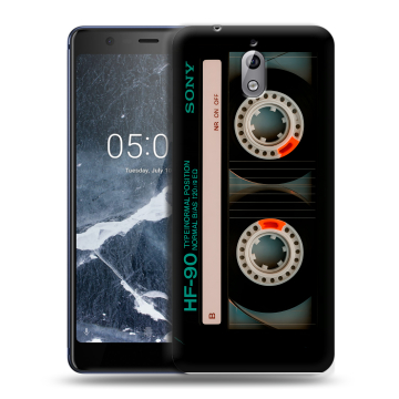 Силиконовый чехол на Nokia 3.1 с принтом Кассета