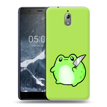 Силиконовый чехол на Nokia 3.1 с принтом Лягушенок