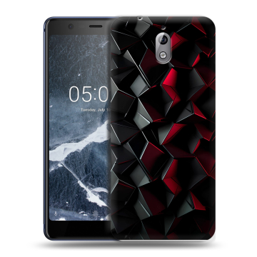Силиконовый чехол на Nokia 3.1 с принтом Абстракция