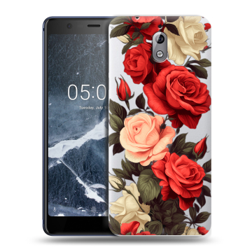 Силиконовый чехол на Nokia 3.1 с принтом Розы
