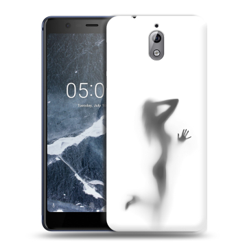 Силиконовый чехол на Nokia 3.1 с принтом Силуэт