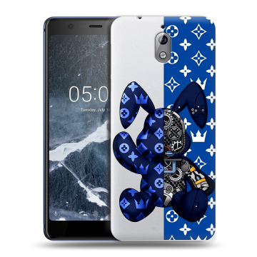 Силиконовый чехол на Nokia 3.1 с принтом Луи робот