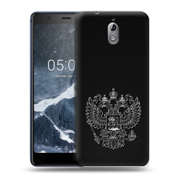 Силиконовый чехол на Nokia 3.1 с принтом Герб России