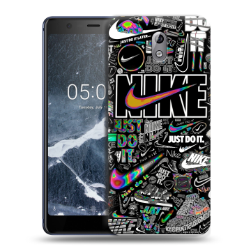 Силиконовый чехол на Nokia 3.1 с принтом Найк Силиконовый чехол на Nokia 3.1 с принтом Найк
