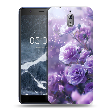 Силиконовый чехол на Nokia 3.1 с принтом Розы цветы Силиконовый чехол на Nokia 3.1 с принтом Розы цветы