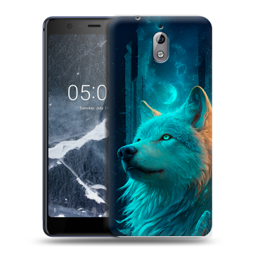 Силиконовый чехол на Nokia 3.1 с принтом бабочки саккура