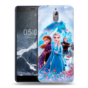 Силиконовый чехол на Nokia 3.1 с принтом Холодное сердце Frozen