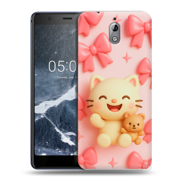 Силиконовый чехол на Nokia 3.1 с принтом для девочек