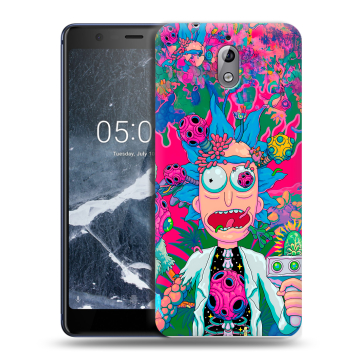 Силиконовый чехол на Nokia 3.1 с принтом Рик и Морти Rick Morty