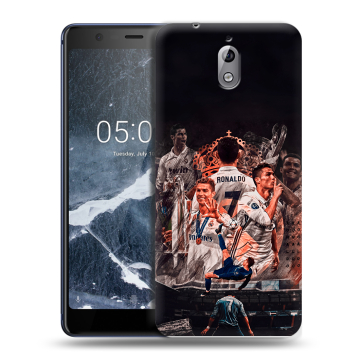 Силиконовый чехол на Nokia 3.1 с принтом Реал Роналдо Real Ronaldo