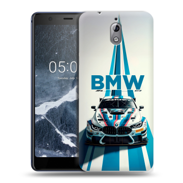 Силиконовый чехол на Nokia 3.1 с принтом БМВ BMW