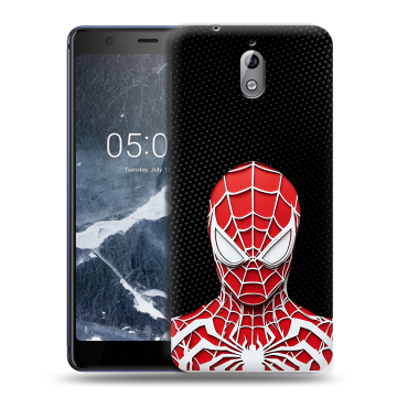 Силиконовый чехол на Nokia 3.1 с принтом человек паук spiderman