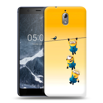 Силиконовый чехол на Nokia 3.1 с принтом Миньоны