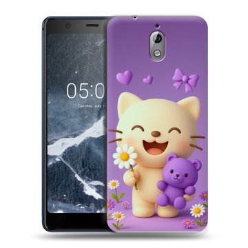 Силиконовый чехол на Nokia 3.1 с принтом для девочек