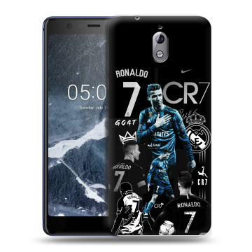 Силиконовый чехол на Nokia 3.1 с принтом Реал Роналдо