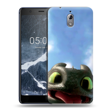 Силиконовый чехол на Nokia 3.1 с принтом Как приручить дракона