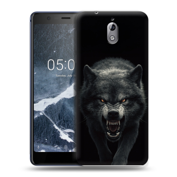 Силиконовый чехол на Nokia 3.1 с принтом Волк