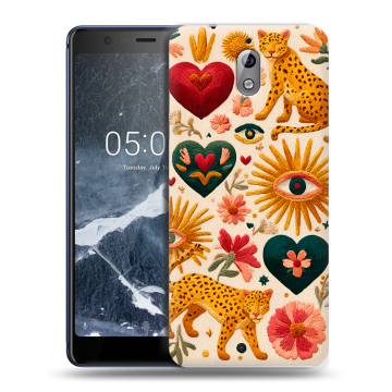 Силиконовый чехол на Nokia 3.1 с принтом Модный принт