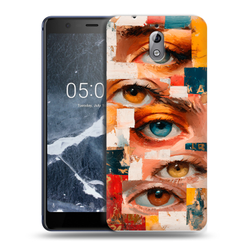 Силиконовый чехол на Nokia 3.1 с принтом Модный принт
