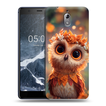 Силиконовый чехол на Nokia 3.1 с принтом Милая сова