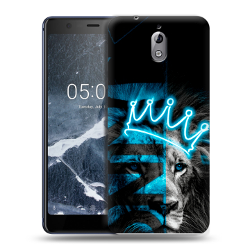 Силиконовый чехол на Nokia 3.1 с принтом Король лев