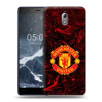 Силиконовый чехол на Nokia 3.1 с принтом Manchester United