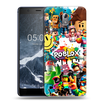 Силиконовый чехол на Nokia 3.1 с принтом Roblox Роблокс Силиконовый чехол на Nokia 3.1 с принтом Roblox Роблокс