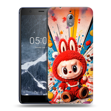 Силиконовый чехол на Nokia 3.1 с принтом Labubu Лабубу