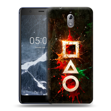 Силиконовый чехол на Nokia 3.1 с принтом Squid Game Игра кальмара