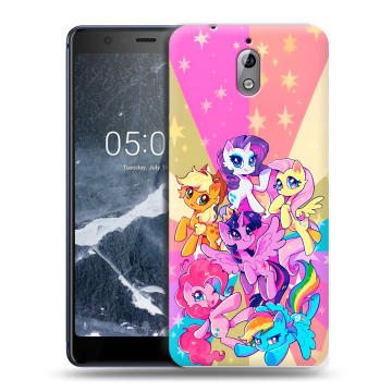 Силиконовый чехол на Nokia 3.1 с принтом My little pony Дружба чудо