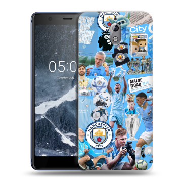 Силиконовый чехол на Nokia 3.1 с принтом Man City Манчестер Сити