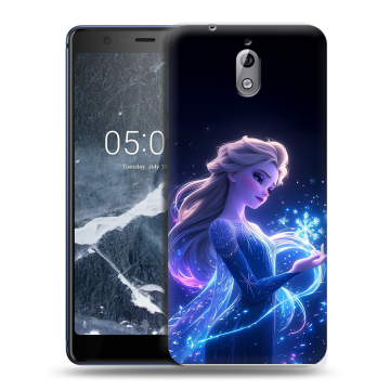Силиконовый чехол на Nokia 3.1 с принтом Холодное сердце Frozen