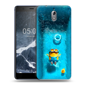 Силиконовый чехол на Nokia 3.1 с принтом Миньоны Силиконовый чехол на Nokia 3.1 с принтом Миньоны
